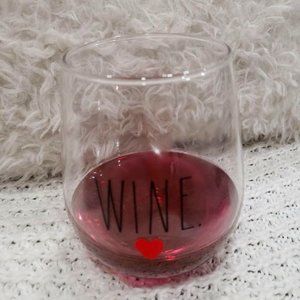 Rae Dunn "Wine" Glass & Pip Posh Design Faux Décor Wine Glass Collection